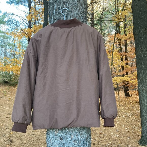 100% Cotton Unique Padded Top, L ( OS, S to L), light coffee /gray - Picture 3 of 4